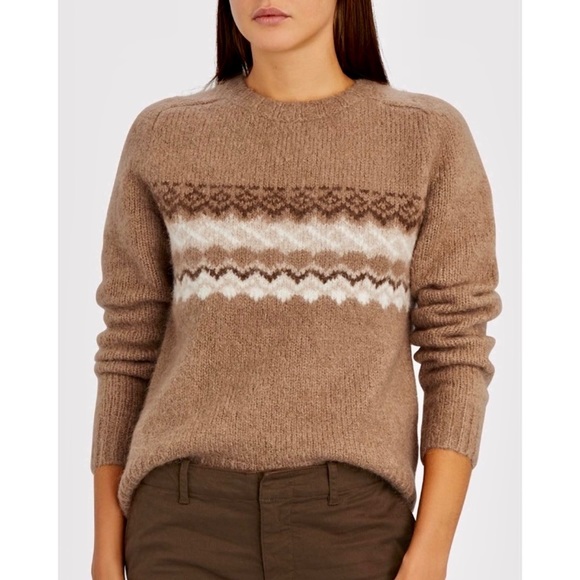 Nili Lotan Sweaters - Nili Lotan Fair Isle Baby Alpaca Sweater